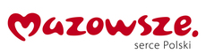 Czerwony, zaokrąglony napis &bdquo;Mazowsze&rdquo;, w kt&oacute;rym litera &bdquo;M&rdquo; ma kształt serca. Pod nim znajduje się mniejszy, czarny napis &bdquo;serce Polski&rdquo;. Logo ma charakter lekki i przyjazny, podkreślając tożsamość regionu Mazowsza.