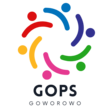 Logo przedstawia sześć kolorowych, stylizowanych sylwetek os&oacute;b ułożonych w okrąg, tworzących motyw wsp&oacute;łpracy i wsp&oacute;lnoty. Postacie mają formę zakrzywionych linii z kropką jako głową, w kolorach czerwonym, pomarańczowym, ż&oacute;łtym, zielonym, niebieskim i fio