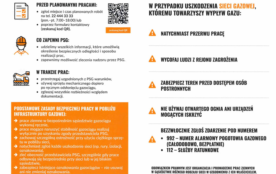 Polska Spółka Gazownictwa prowadzi kampanię „Bezpieczne Gazociągi”