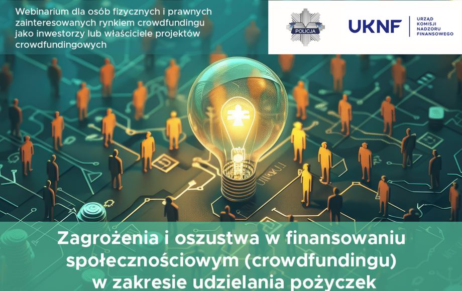 Webinarium UKNF o oszustwach w crowdfundingu pożyczkowym